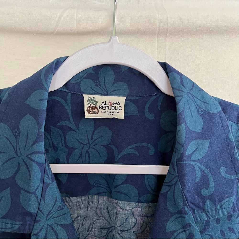 Aloha Republic Hawaiian Surf Boards Aloha Shirt Size 2XL Blue - Picture 4 of 7